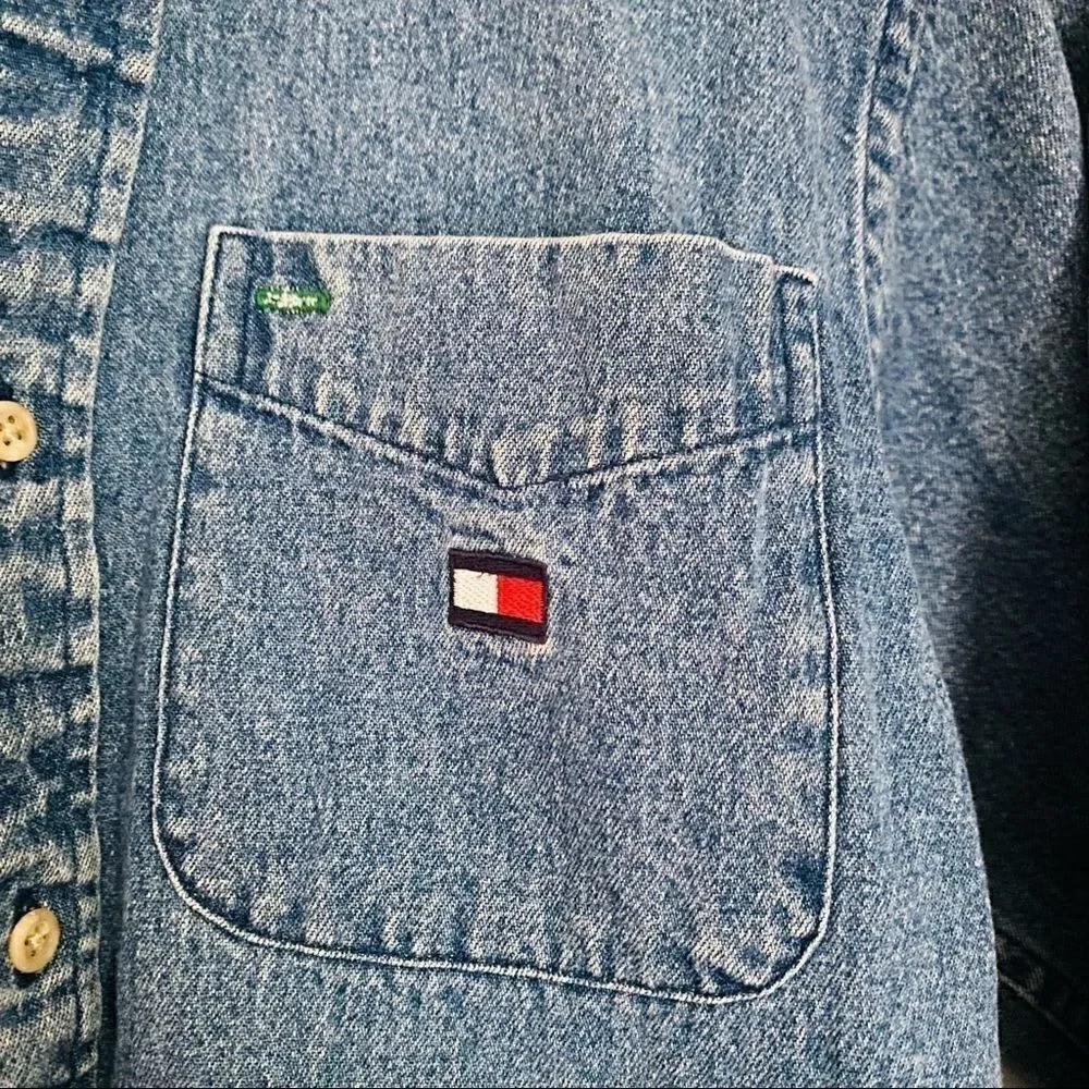 Tommy Hilfiger 90’s Boys’ Denim Shirt Size Small